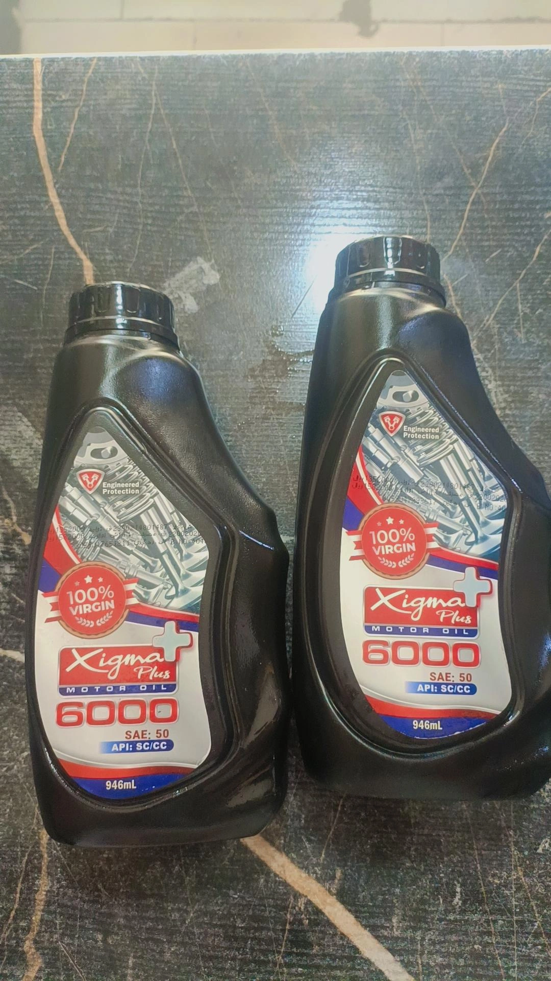 روغن موتور خودرو زیگما مدل 6000 حجم 1000 میلی لیتر