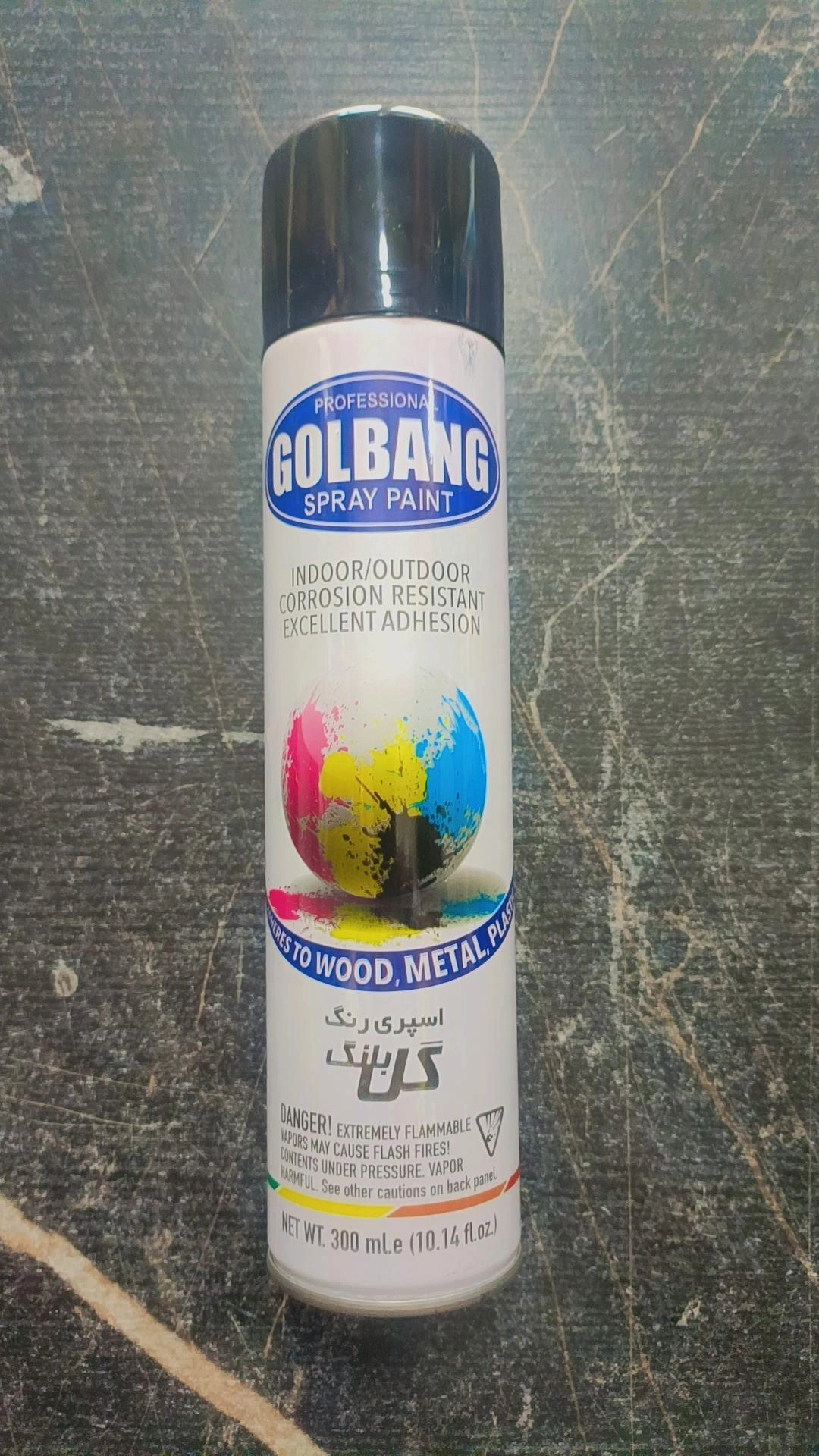 اسپری رنگ مشکی مدل گل پخش نسوز300میل